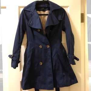 Navy Blue Trench Coat size 4